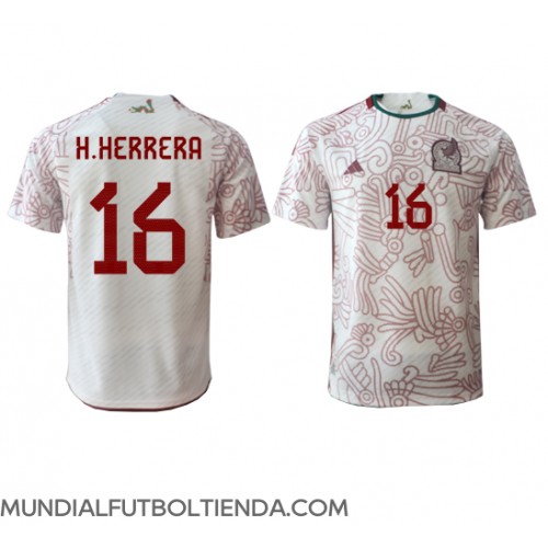 Camiseta México Hector Herrera #16 Segunda Equipación Replica Mundial 2022 mangas cortas